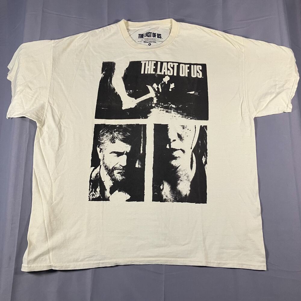 The Last of Us TV‎ Show T-Shirt Men’s XL White Black Graphic Ripple Junction
